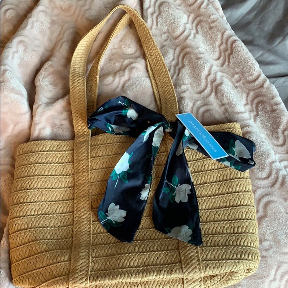 Draper James Everyday Straw Bag NWT